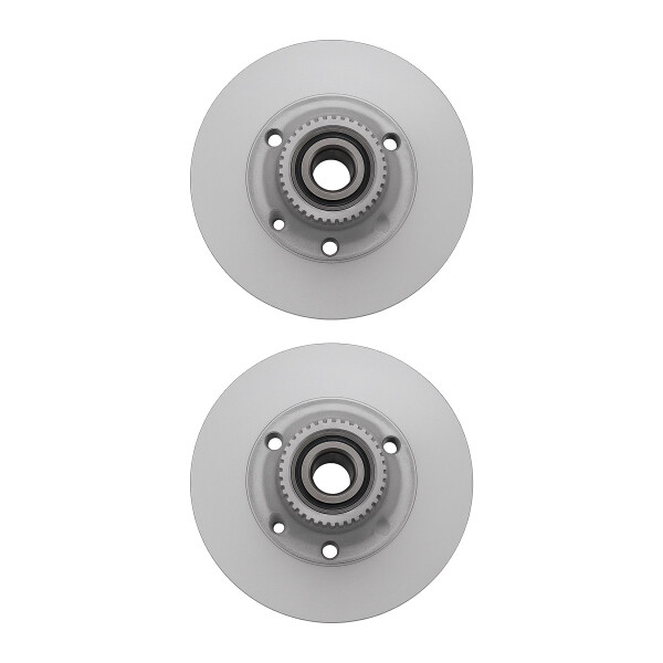 2 Brake Discs rear axle full Ø 52 mm 11 mm VALEO for e.g. RENAULT SCÉNIC