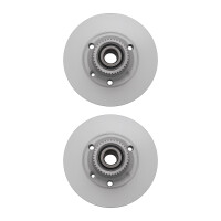 2 Brake Discs rear axle full Ø 52 mm 11 mm VALEO...