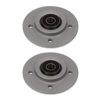 2 Brake Discs rear axle full Ø 52 mm 10.2 mm VALEO...