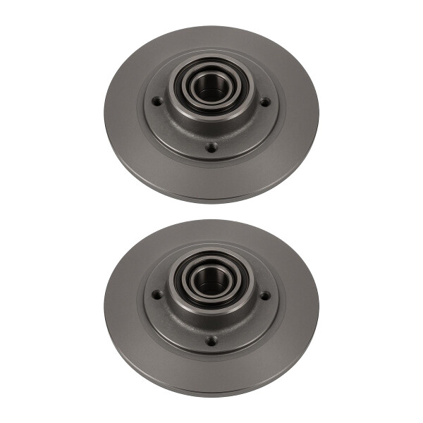 2 Brake Discs rear axle full Ø 62 mm 11 mm VALEO for e.g. RENAULT GRAND