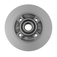 2 Brake Discs rear axle full Ø 62 mm 9 mm VALEO...