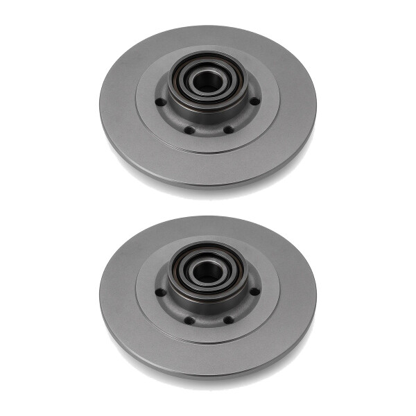 2 Brake Discs rear axle full Ø 52.2 mm 11 mm VALEO for e.g. RENAULT LAGUNA