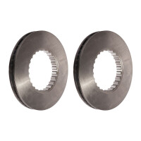 2 Brake Discs ventilated Ø 220 mm 45 mm VALEO for...
