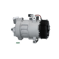 Klimakompressor 12 V Ø 115 mm BOSCH IAM-Expertise passend für u.a. RENAULT CLIO