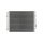 Air Conditioning Condenser R 134a 630 - 427 mm BOSCH for e.g. HYUNDAI SANTA