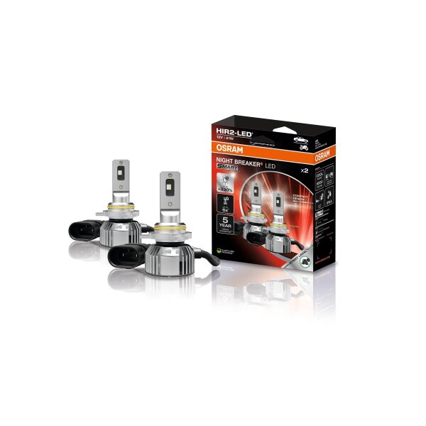 2 Glühlampen HIR2 12V 6000k OSRAM NIGHT BREAKER LED...