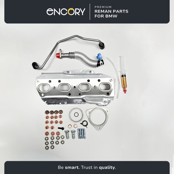 Charger Mounting Kit with oil drain line ENCORY Premium Reman for MINI