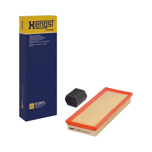 Air Filter insert 351 x 136 mm HENGST FILTER for CITROËN C4 and others