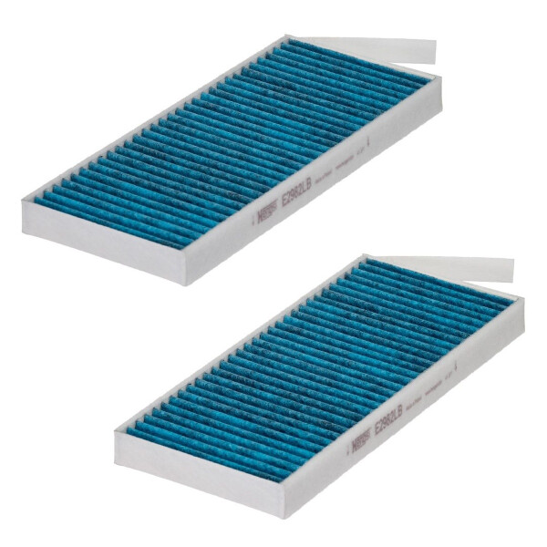 Innenraumfilter antiviral 238-107 mm 21 mm HENGST FILTER für u.a. RENAULT KANGOO