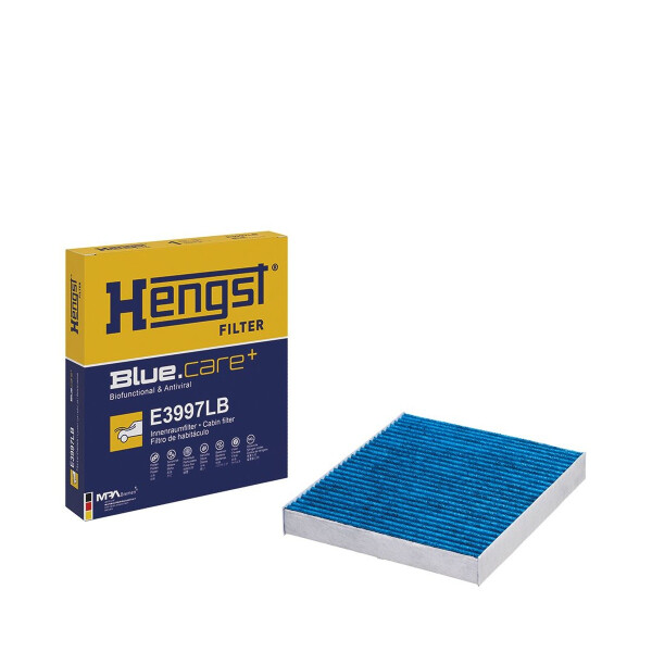 Cabin Filter antibacterial 231 x 199 mm HENGST FILTER for e.g. NISSAN GT-R