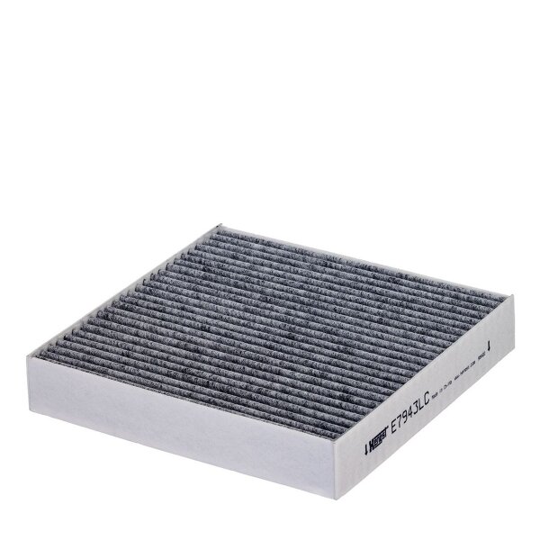 Innenraumfilter Aktivkohle 206 - 198 mm 35 mm HENGST FILTER für BYD HAN