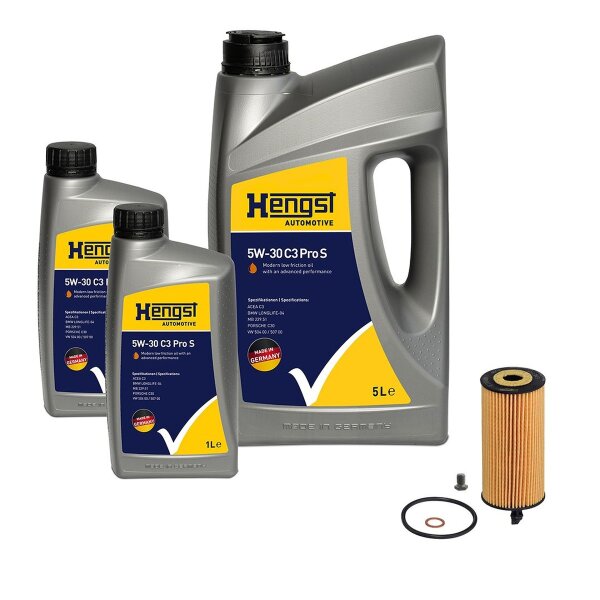 Ölwechselkit zur Inspektion mit Öl HENGST...