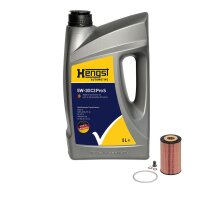 Ölwechselkit zur Inspektion mit Öl HENGST FILTER passend für u.a. OPEL ASTRA