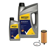Oil change kit for inspection with oil HENGST FILTER suitable for e.g. BMW 1