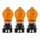 3 Glühlampen für Blinkleuchte PWY24W 12V 24W WP3.3x14.5 4 OSRAM für diverse PKW