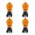 4 Indicator Bulbs PWY24W 12V 24W WP3.3x14.5 4 OSRAM for various cars