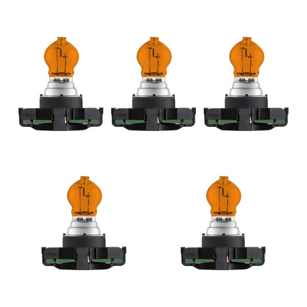 5 Glühlampen für Blinkleuchte PY24W 12V 24W PGU20 4 OSRAM für diverse PKW
