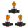 3 Glühlampen für Blinkleuchte PSY24W 12V 24W PG20 4 OSRAM passend für PKW
