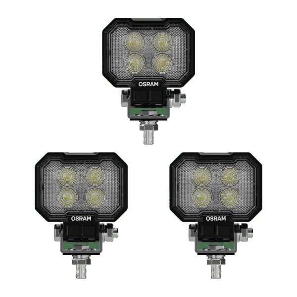 3 Arbeitsscheinwerfer 1.500lm vierkantig OSRAM WL VX80-WD für u.a. Offroad