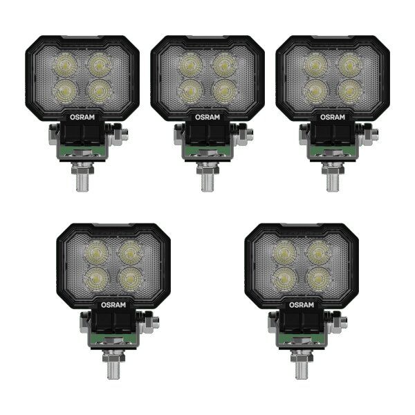 5 Arbeitsscheinwerfer 1.500lm vierkantig OSRAM WL VX80-WD für u.a. Offroad