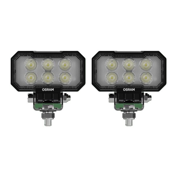 2 Arbeitsscheinwerfer 2.300lm vierkantig OSRAM WL VX100-WD für u.a. Offroad