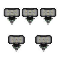 5 Arbeitsscheinwerfer 2.300lm vierkantig OSRAM WL...