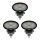 3 Arbeitsscheinwerfer 1.500lm geschraubt oval OSRAM WL VX100-WD für u.a. Offroad