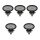 5 Arbeitsscheinwerfer 1.500lm geschraubt oval OSRAM WL VX100-WD für u.a. Offroad