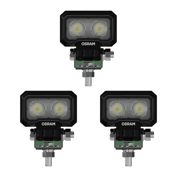 3 Worklights 800lm screwed Lightbar OSRAM WL VX100-WD for offroad