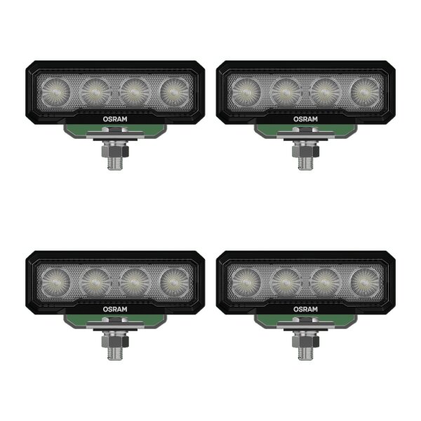 4 Arbeitsscheinwerfer 1.500lm Lightbar OSRAM WL VX125-WD für u.a. Offroad