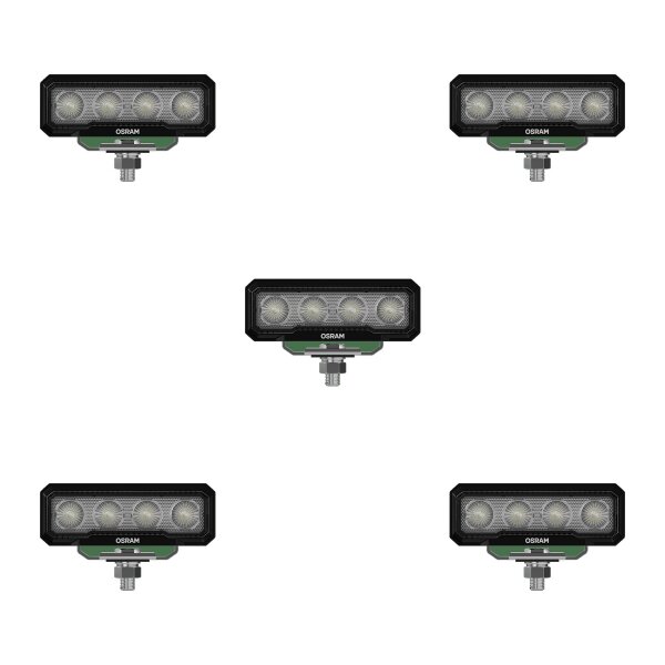 5 Arbeitsscheinwerfer 1.500lm Lightbar OSRAM WL VX125-WD für u.a. Offroad