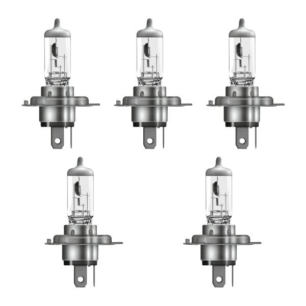 5 Glühlampen H4 12V 60 55W P43t OSRAM ORIGINAL passend für diverse PKW