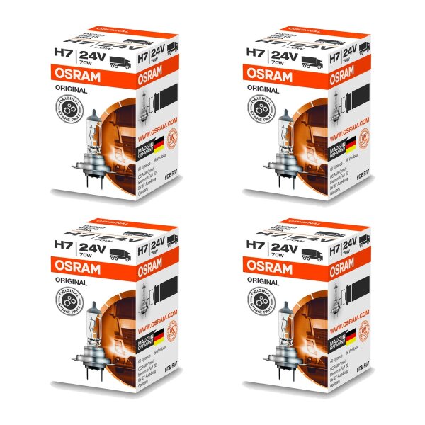 4 Glühlampen H7 24V 70W PX26d Licht-Experte OSRAM...