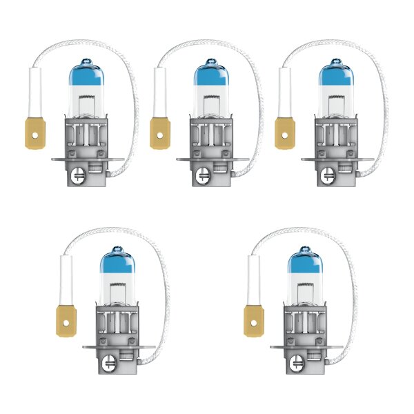 5 Glühlampen H3 12V 55W PK22s OSRAM NIGHT BREAKER LASER NextGen für u.a. AUDI A2