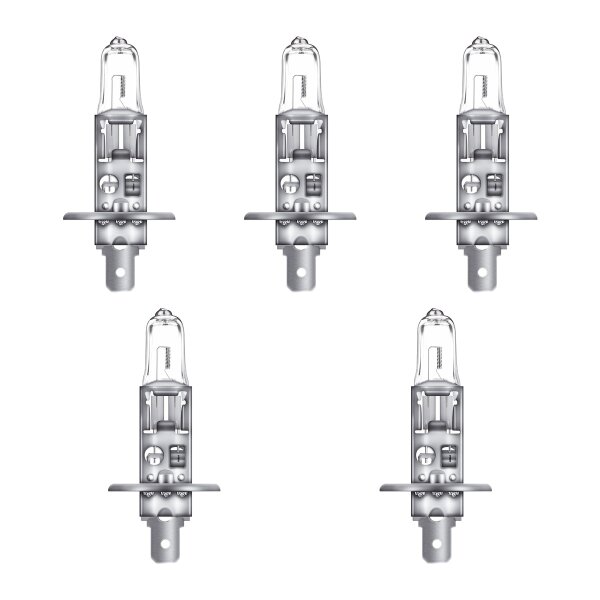 5 Glühlampen H1 12V 55W P14.5s OSRAM NIGHT BREAKER® SILVER passend für PKW
