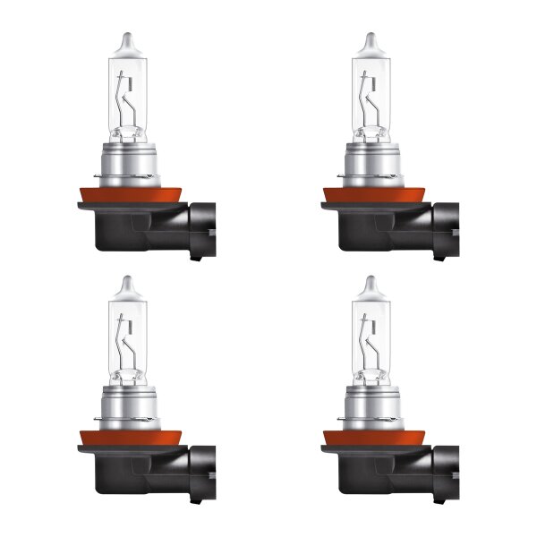 4 Bulbs H11 12V 55W PGJ19-2 OSRAM NIGHT BREAKER® SILVER suitable for cars