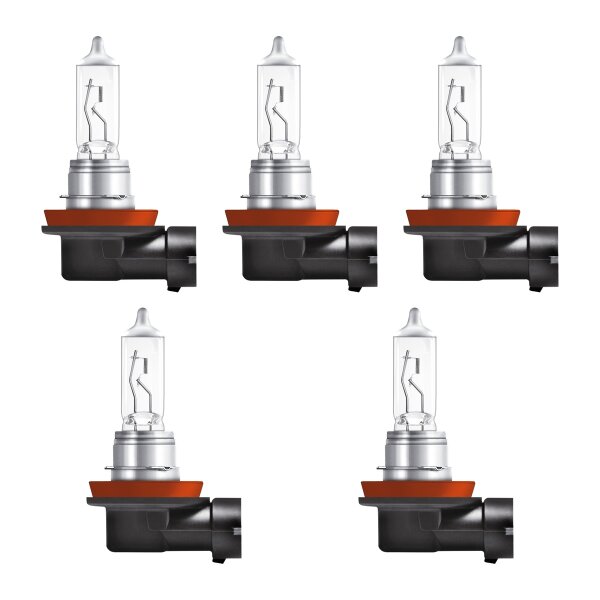 5 Glühlampen H11 12V 55W PGJ19-2 OSRAM NIGHT BREAKER® SILVER passend für PKW