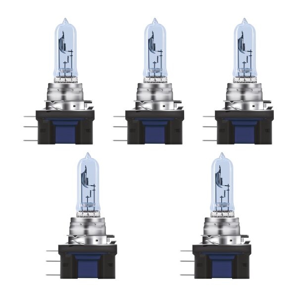 5 Glühlampen H15 12V 55 15W PGJ23t-1 OSRAM COOL BLUE® INTENSE Next Gen für PKW