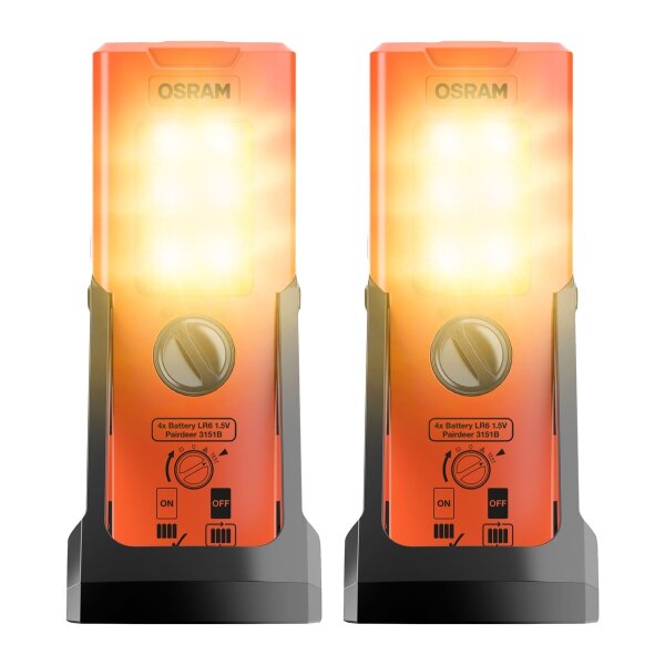 2 Warning Lights LED 6V 3W 1,5W 2000K 6000K OSRAM LEDguardian TRUCK FLARE Signal