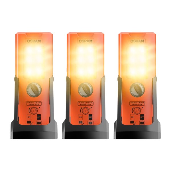3 Warning Lights LED 6V 3W 1,5W 2000K 6000K OSRAM LEDguardian TRUCK FLARE Signal