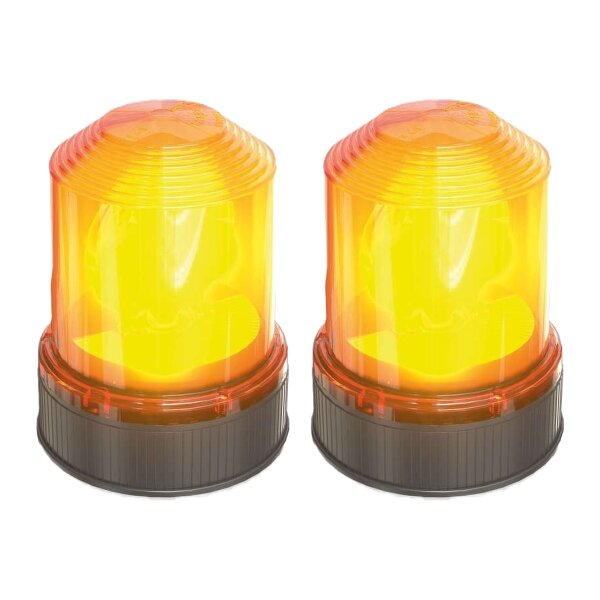 2 Rotating Beacons H1 24V 70W R65 Light Expertise OSRAM LIGHTsignal 360° yellow