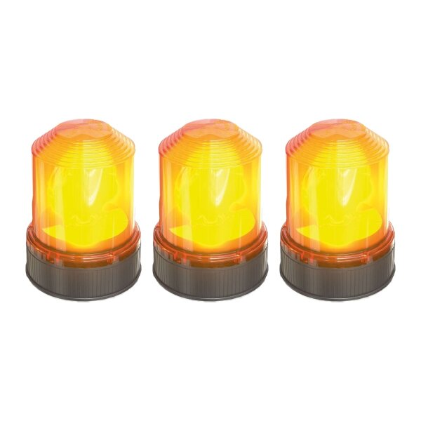 3 Rotating Beacons H1 24V 70W R65 Light Expertise OSRAM LIGHTsignal 360° yellow