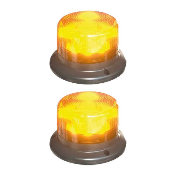 2 Rotating Beacons LED 12V 24V 7W R65 OSRAM LIGHTsignal 360° yellow
