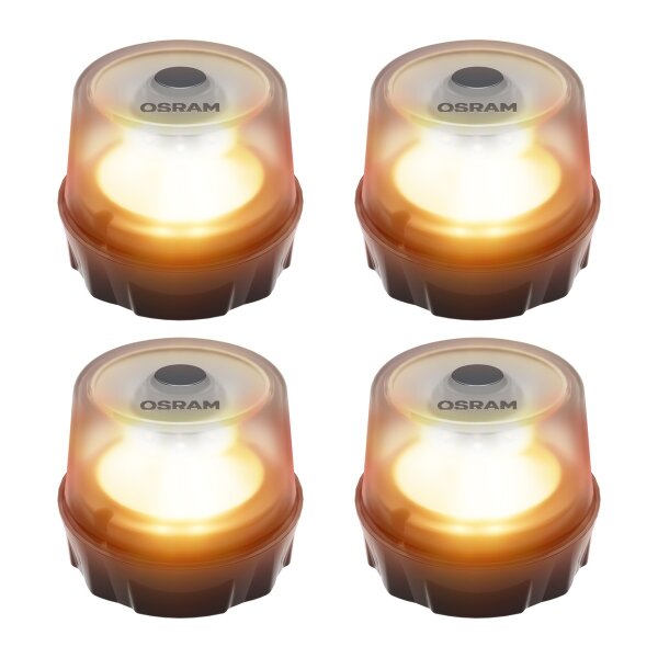 4 Warnleuchten LED 3,7V 2,2W 2000k OSRAM LEDguardian® ROAD FLARE universell