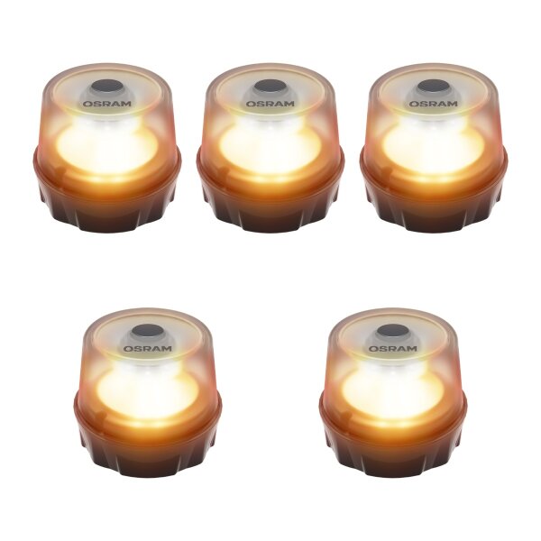 5 Warnleuchten LED 3,7V 2,2W 2000k OSRAM LEDguardian® ROAD FLARE universell