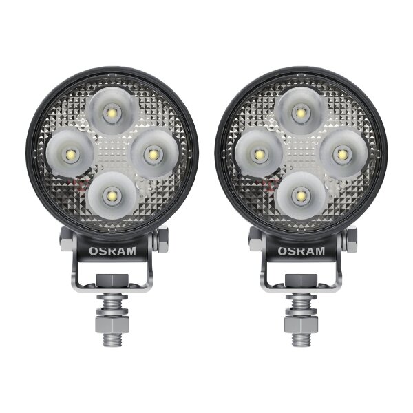 2 Zusatzscheinwerfer LED 20W R10 R112 -Norm 1150lm OSRAM Round VX80-WB