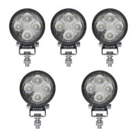 5 Auxiliary headlamps LED 20W R10 R112 standard 1150lm...