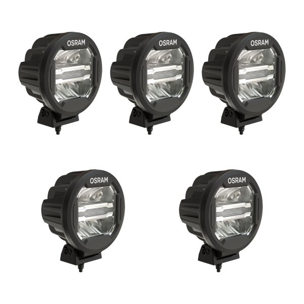 5 Auxiliary headlamps LED 39W 1W R10 R7 R112 standard OSRAM Round MX180-CB