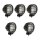 5 Auxiliary headlamps LED 39W 1W R10 R7 R112 standard OSRAM Round MX180-CB