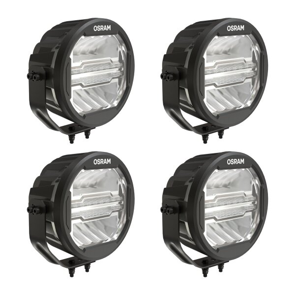 4 Zusatzscheinwerfer LED 60W 2,5W geschraubt R10 R7 3500lm OSRAM Round MX260-CB